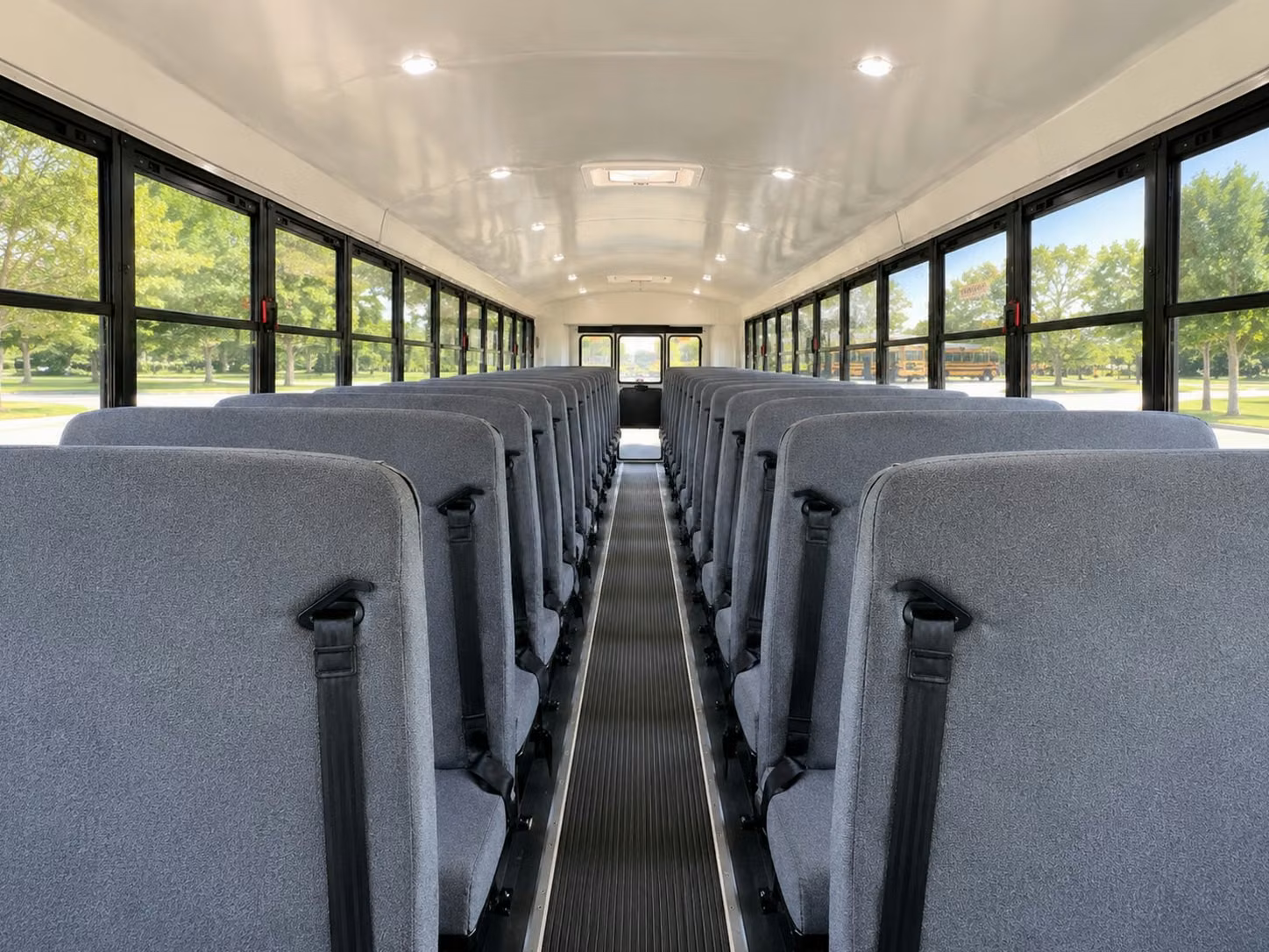 school bus inside
