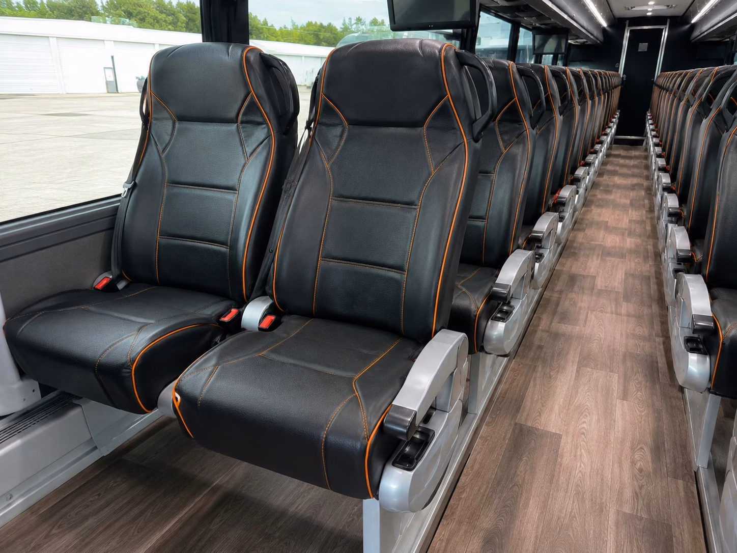 west palm beach charter bus interior