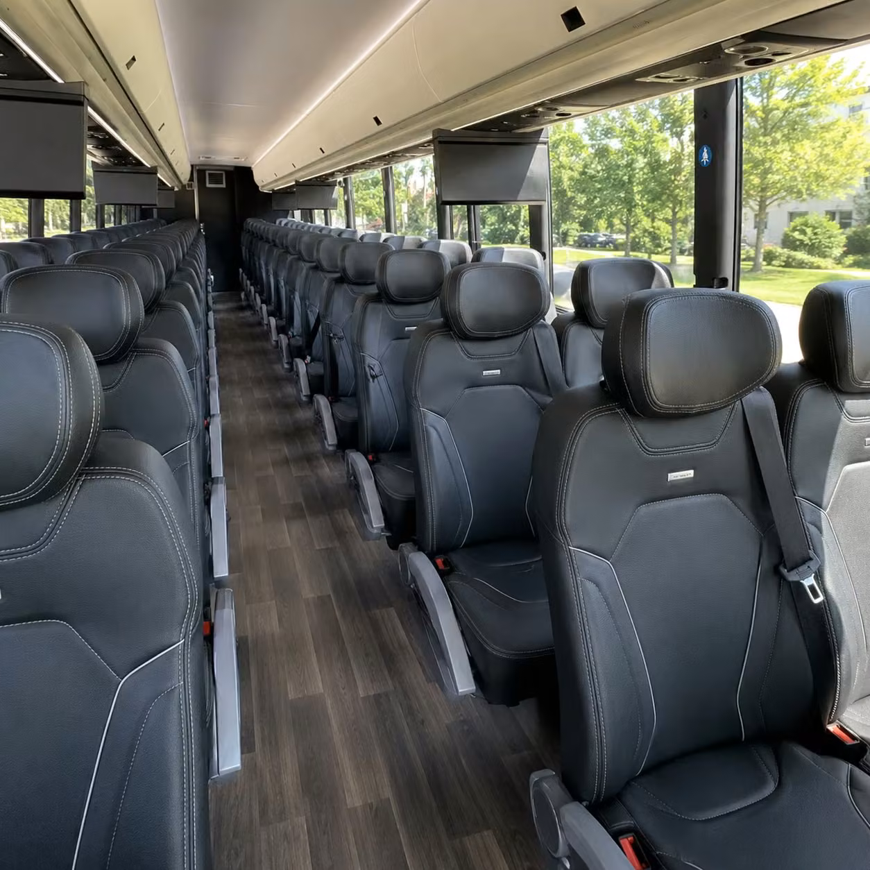 west palm beach charter bus rental inside