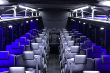 West Palm Beach Charter Bus Interior
