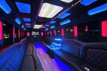 West Palm Beach Limousine Bus Interior