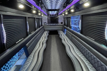 West Palm Beach Party Bus Interior