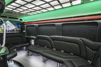 West Palm Beach Sprinter Party Bus Interior